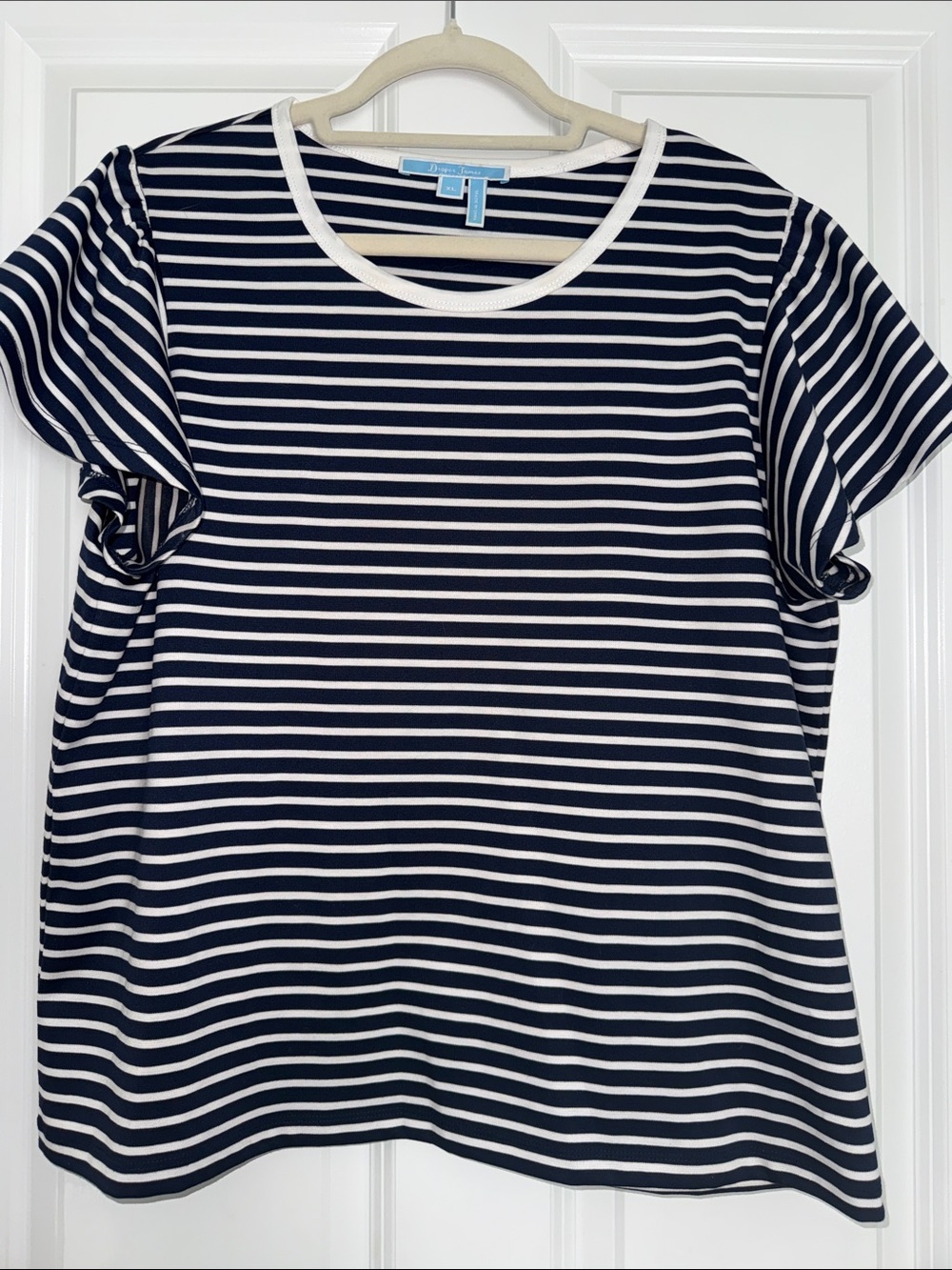 Draper James Striped Navy and White Women’s Tee